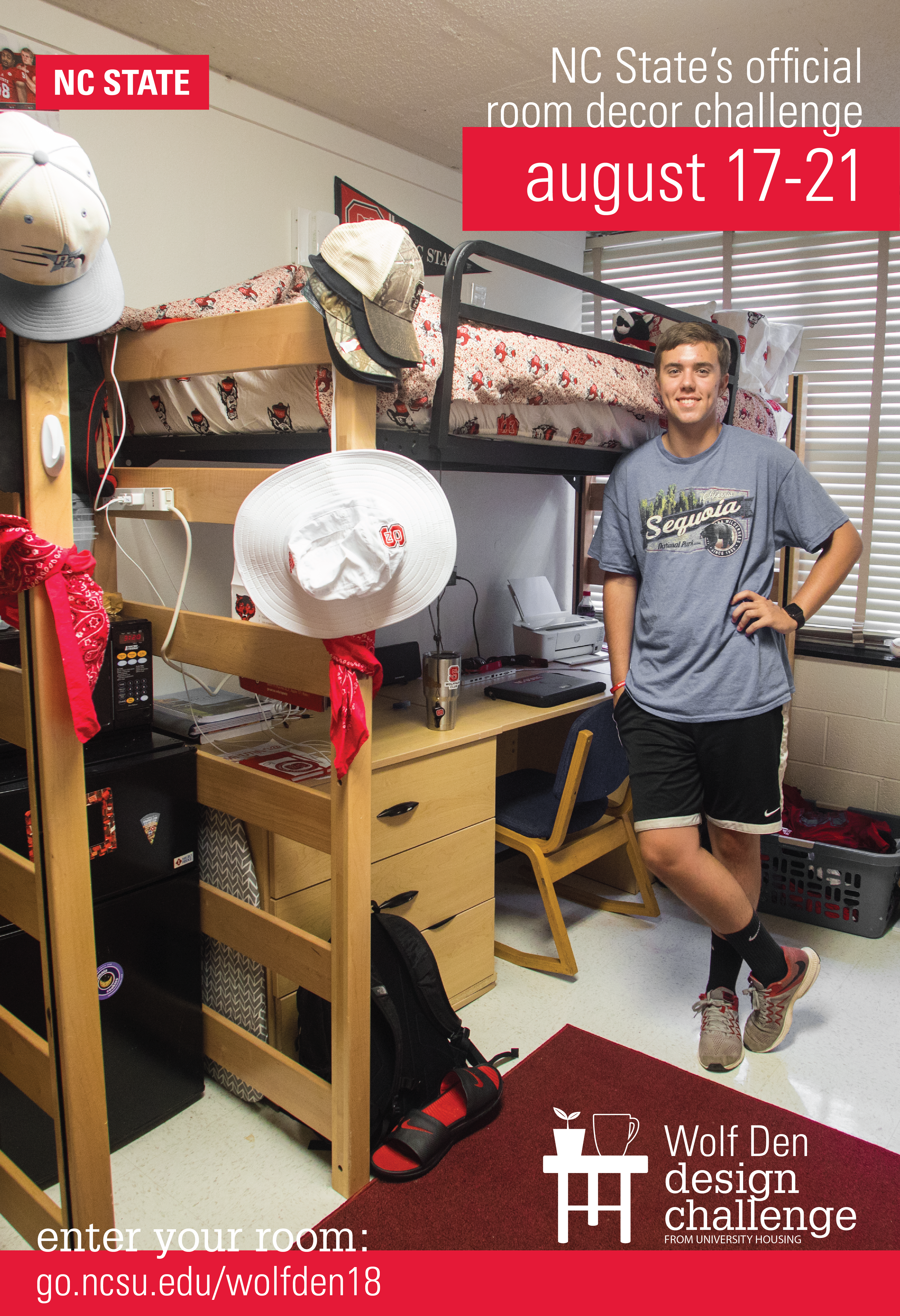 Wolf Den Design Challenge, Room Decor Challenge at NC State University